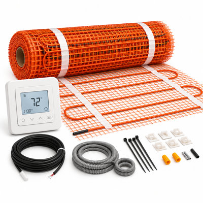 Système de chauffage par le sol fissfire, système de chauffage par le sol pour les sols carrelés et stratifiés, système de chauffage par le sol pour la salle de bain, la cuisine et les espaces de vie