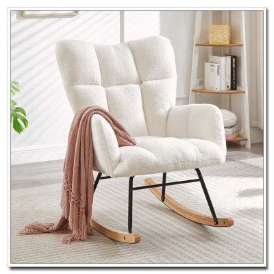 Teddy Fabric Rocking Chair