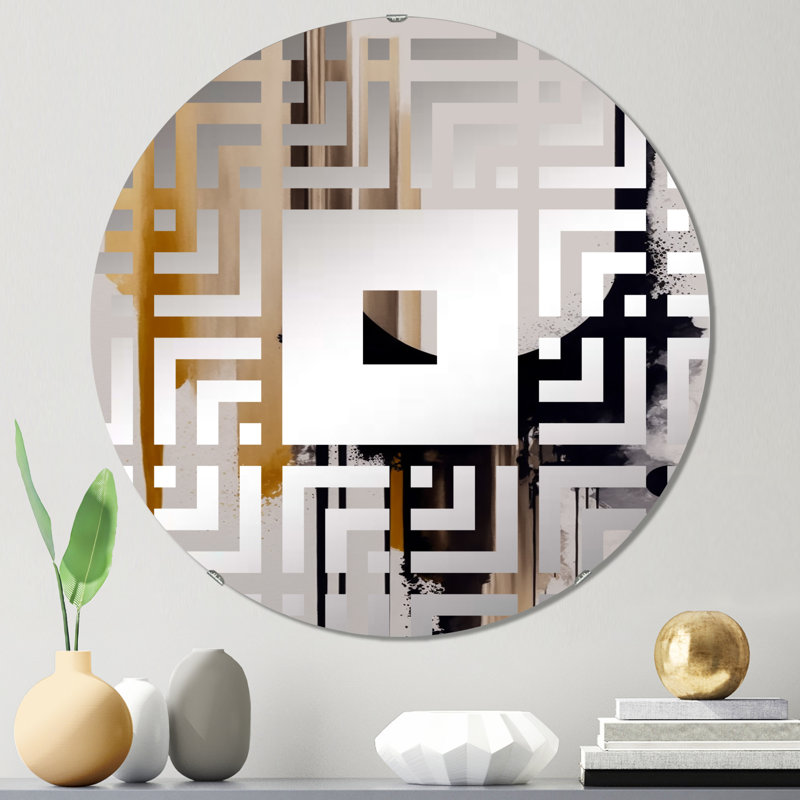 Renick - Miroir mural carré, 23,6 po x 23,6 po