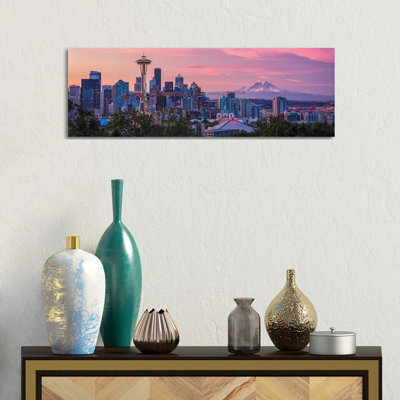 Good Morning, Seattle! by Michael Zheng - Wrapped Canvas Panoramic Gallery-Wrapped Canvas Giclée