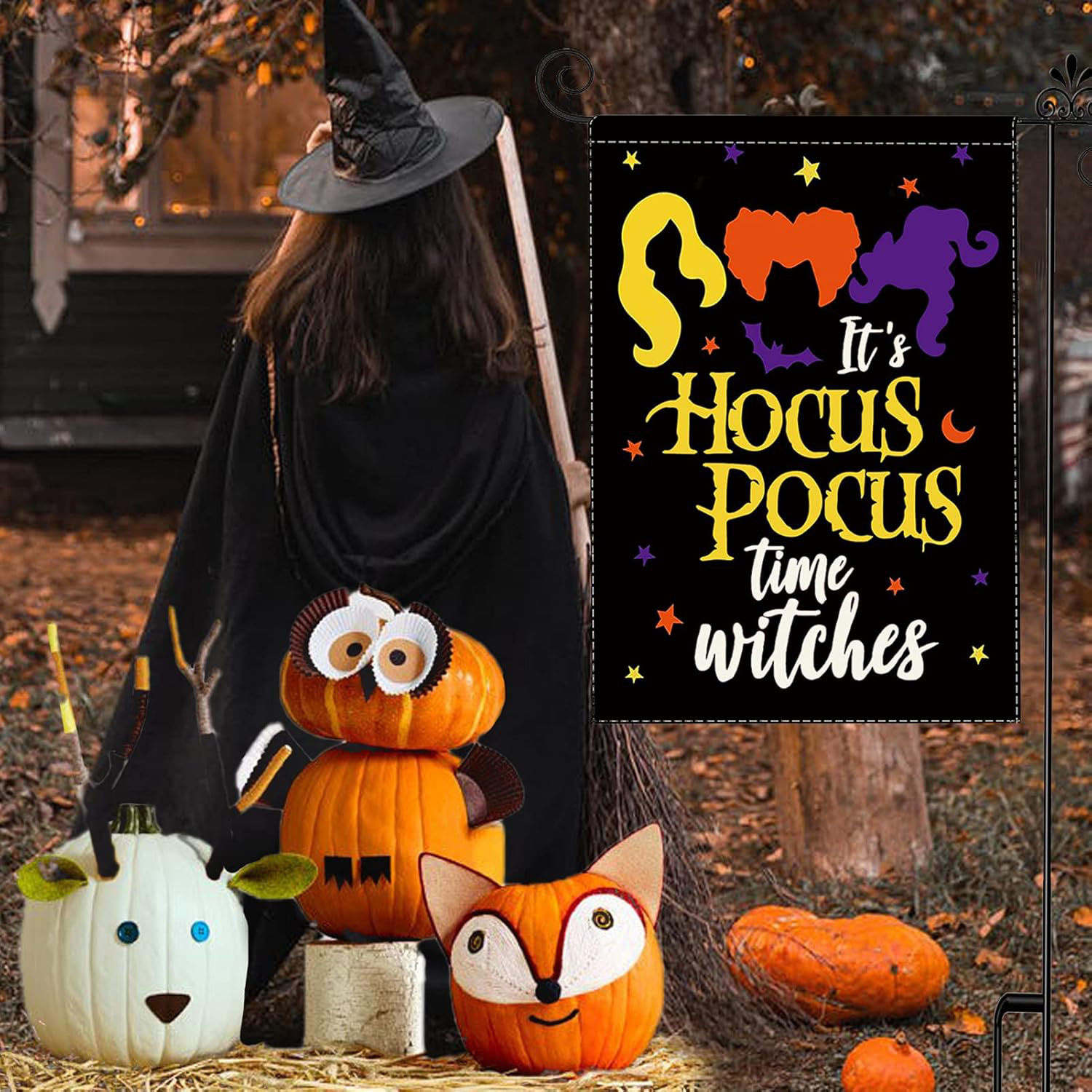 The Holiday Aisle® Double Sided Hocus Pocus Decor Flag For Halloween