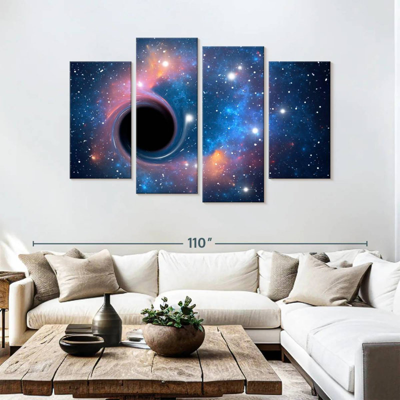 Trou noir d'Oberle dans l'espace, H 54 po x l 84 po