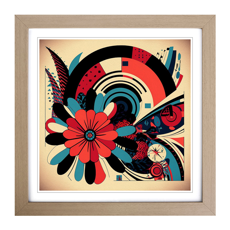 Single Picture Frame Print on Wood, Oak
