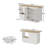 Extendable Counter Height Dining Table With Storage Cabinet And Drawer