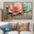 Toile avec cadre flottant brun