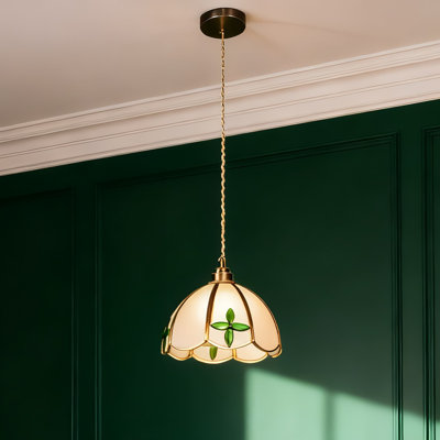 Clover Glass Pendant Light (e26socket, Warm Light Included)