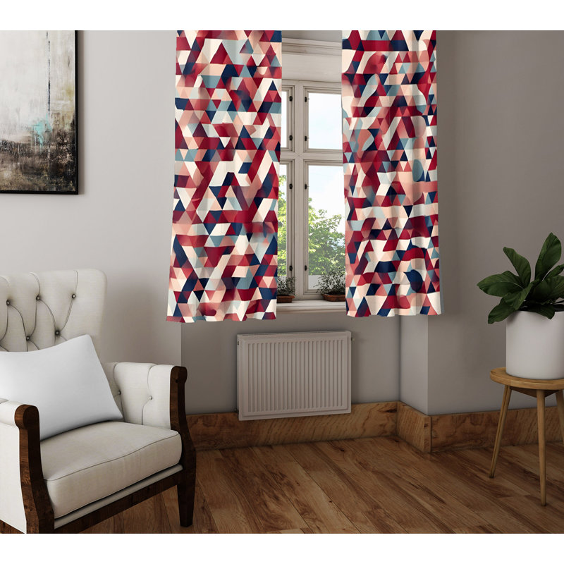 Semi Sheer Curtain Pair, 40" W x 82" L