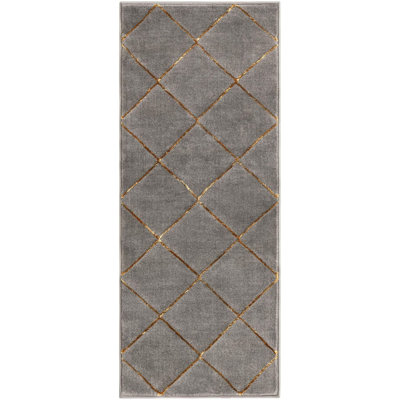 Contemporary Etowah Gray and Gold Color