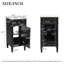 Meuble-lavabo de salle de bain avec lavabo en céramique, ensemble de meuble-lavabo simple autoportant avec porte à fermeture douce, tablette réglable, style français, pieds pleins-130545048-130545049