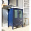 Meuble-lavabo bleu marine 24 po Largeur, profondeur de 18,25 po, plateau en céramique blanche, miroir de 22 po, dispositif de fermeture en douceur, armoire et tiroirs pour la finition de rangement l x P avec fonction de fermeture incluse, amplement long