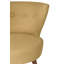 Fauteuil à oreilles rustique brun laiteux, structure en bois massif, 31,5 po x 29,1 po x 29,1 po | Tissu 100% polyester facile à nettoyer avec 32 mousses en mousse pour plus de confort | Parfait pour les espaces de vie de style hôtelier et scandinave-1793148372