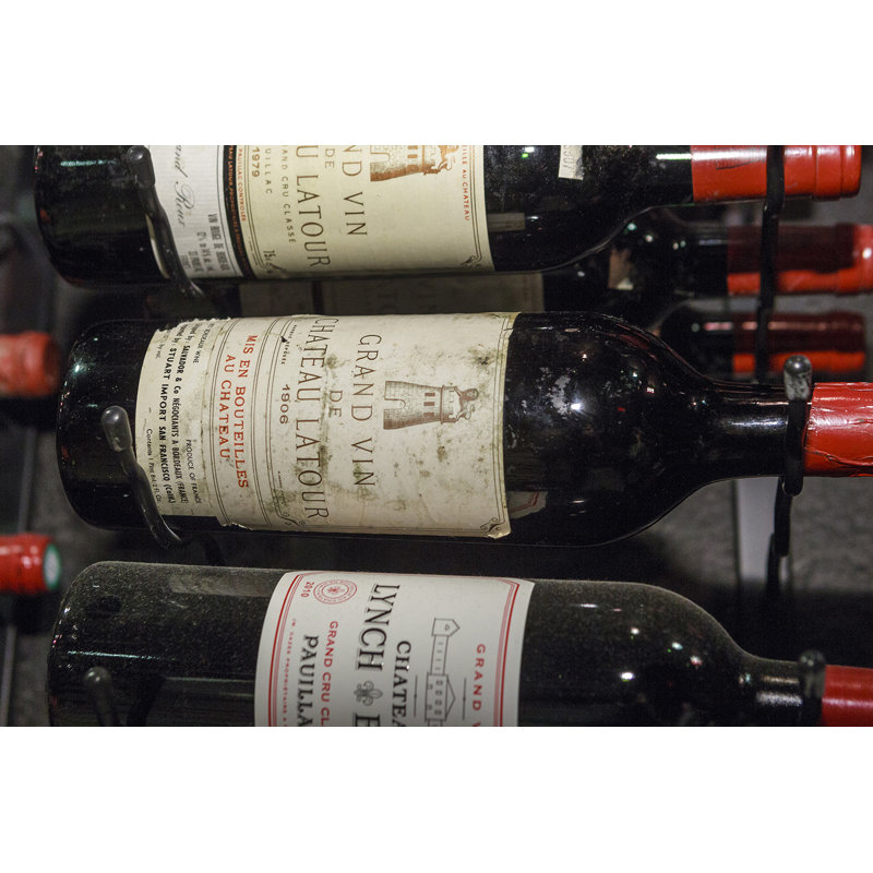 Support à vin Indumial 18 bouteilles Magnum & Champagne, Bronze industriel, 45"H x 15"W x 10"D