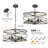 4 - Light Dimmable Farmhouse Unique Design Adjustable Chandelier