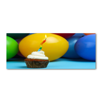 Birthday Cupcake - Wrapped Canvas Print