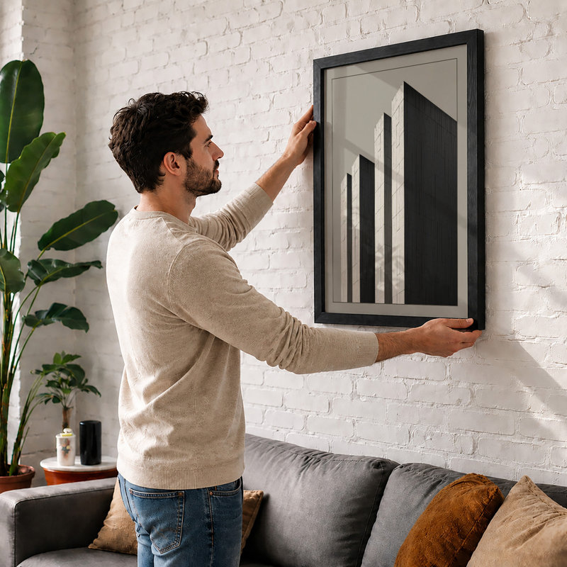 Ascending Towers Minimalist - Print, A3 - 42.0 x 29.7 cm, White
