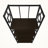 Zoro 4 Tier Shelves Etagere Bookcase in Dark Brown Finish, 61.34" H X 24.38" W X 12.39" D