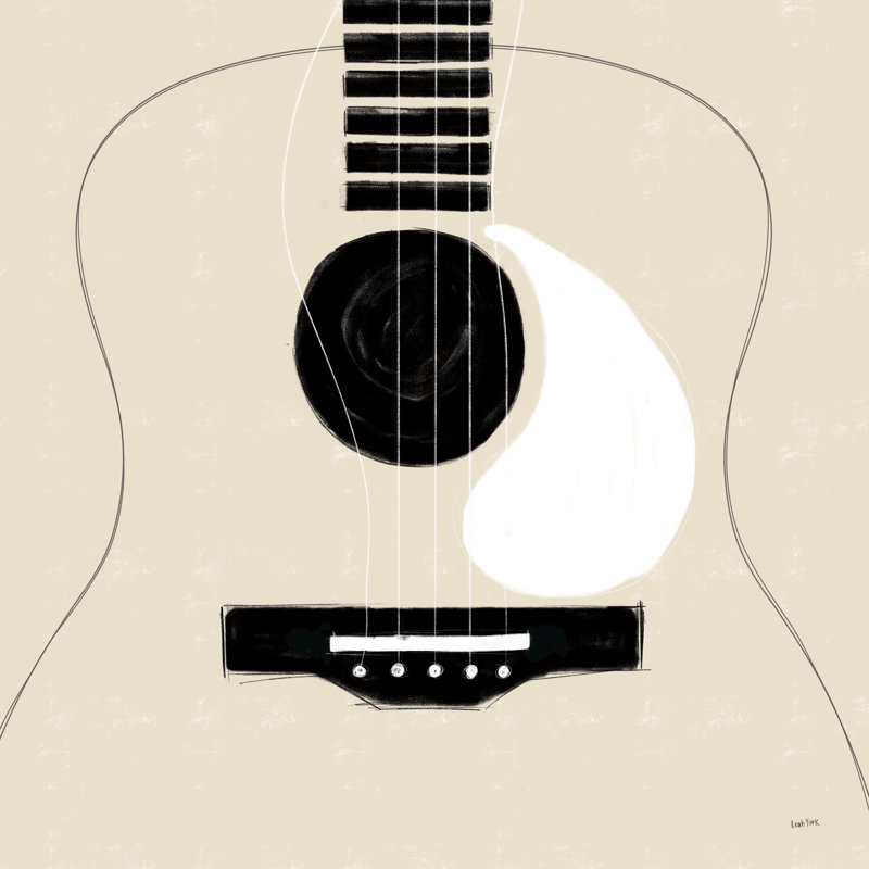 Abstrait musical I - reproduction, H 12 po x l 12 po x P 1,25 po, Non, Toile tendue
