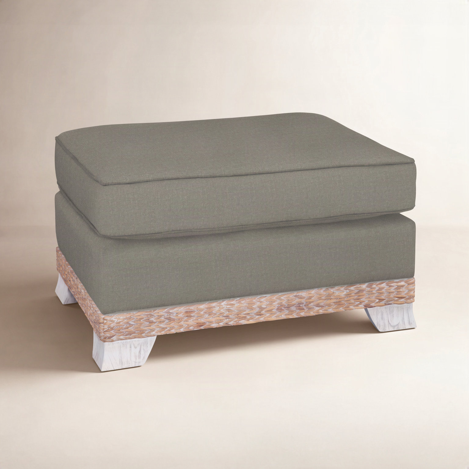 Fairwind 32" Ottoman, Gray Sugar Performance; 0863-84