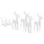 Lighted Reindeer and Sleigh Christmas Decoration with LEDs Acrylic-292850375