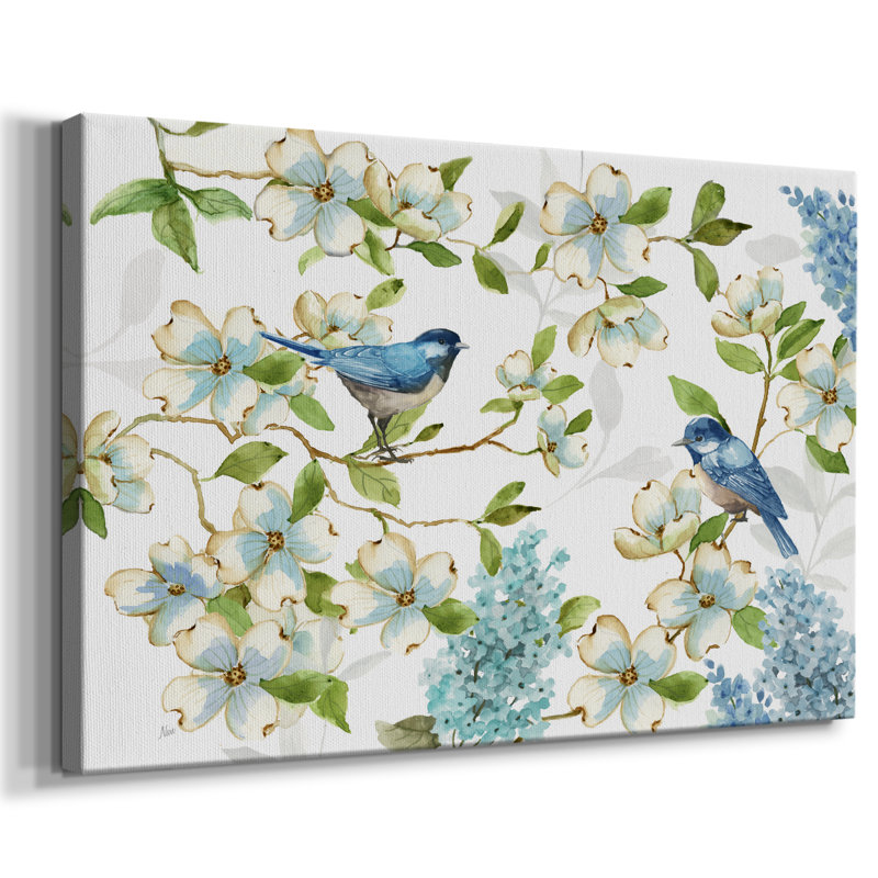 Bluebirds of Happiness - Cavas enveloppés de galerie, 8 x 12