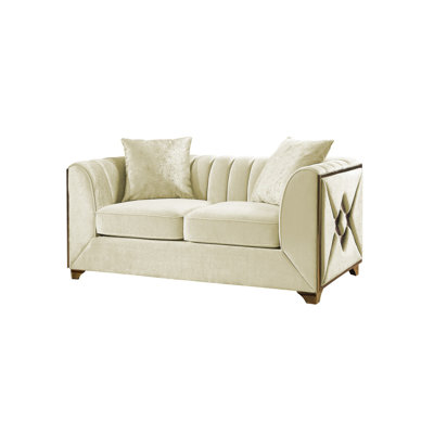 Causeuse de style moderne crème
