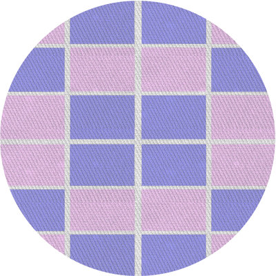 Tapis mauve/bleu à motifs