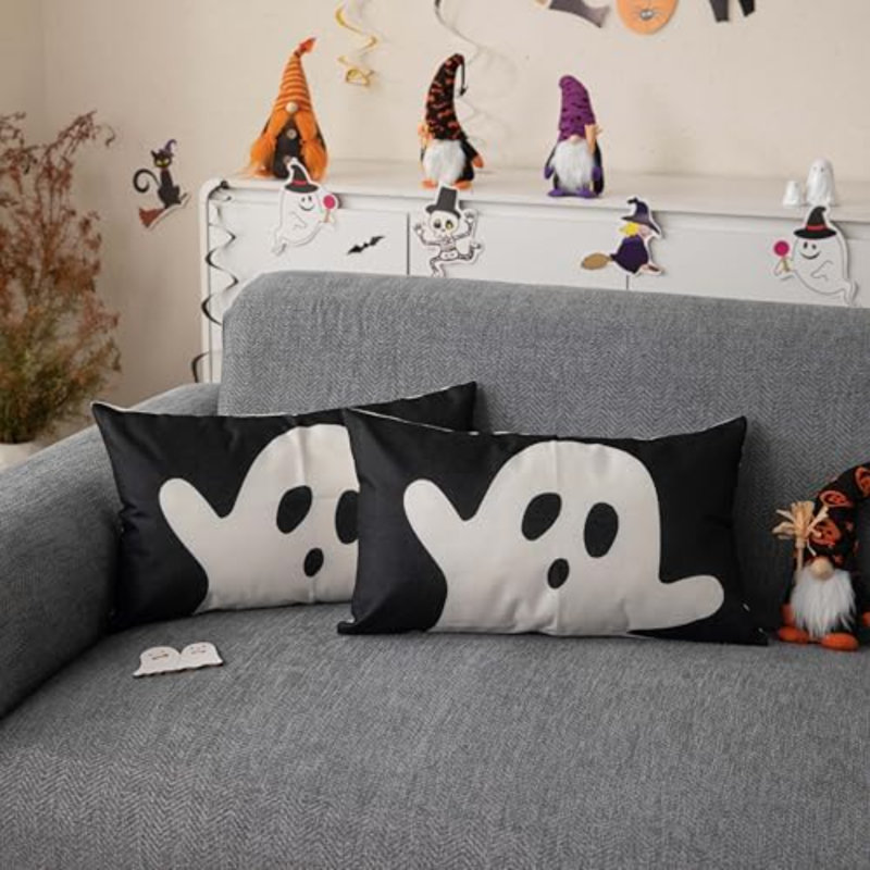 Ensemble de 2 taies décoratives d'Halloween pour Halloween, 12" H x 20" W x 1" D
