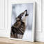 Wolf in Winter Modern - Wrapped Canvas-639437882-639437887