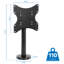 Support de bureau fixe noir pouvant supporter jusqu'à 110 lb