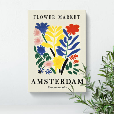 Amsterdam Flower Market Exhibition No.3 - Wrapped Canvas