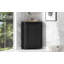 Armoire de rangement de coin moderne en panneau de fibres à densité moyenne avec tablette réglable-1026911569
