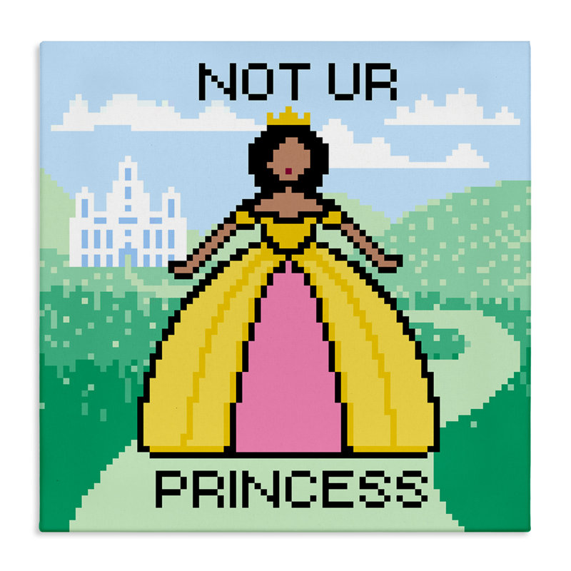 «Not Ur Princess Pixel Style» par Grace Popp, H 24 po x l 24 po