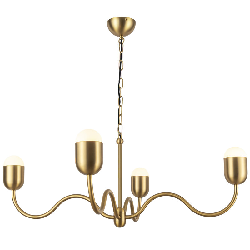 Effie Chandelier, Gold, 89.13" H x 39" W x 39" D