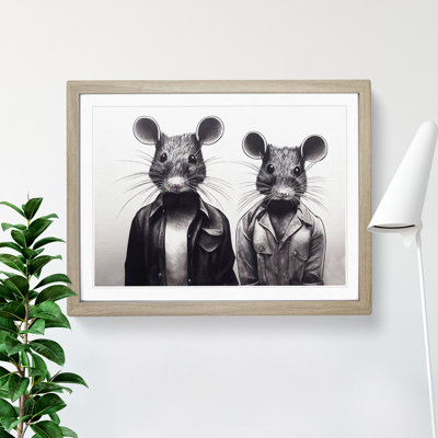 Two Street Rats 1 Piece Single Picture Frame Wall Art
