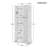 Storage Cabinet with Two Doors for Bathroom, Office, Adjustable Shelf, MDF Board-767961466