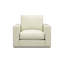 Fauteuil pivotant à ressorts 38,5 po en cuir fleur brun Heritage Heritage - Cannelle Portofino