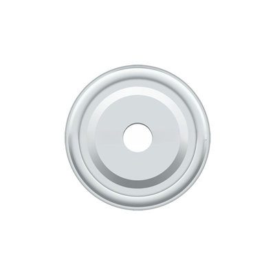 Plaque de base pour boutons Deltana BPRC100U26; 1 po de diamètre; finition chrome brillant