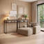 Canapé-lit modulaire moderne avec méridienne, sans assemblage requis-1129858423