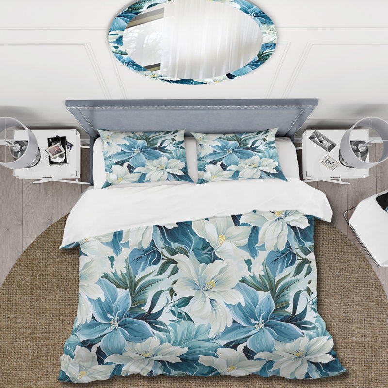 Ensemble de housse de couette Maleak, Housse de couette pour grand lit et 2 taies décor
