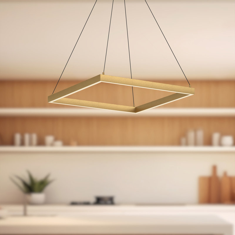 Piazza 1 - Light LED Pendant, 1.38" H x 35.38" W x 35.38" D