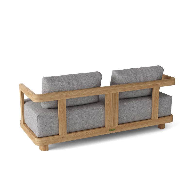 Granada Outdoor 6 - Piece Teak Conversation Set, Cast Slate