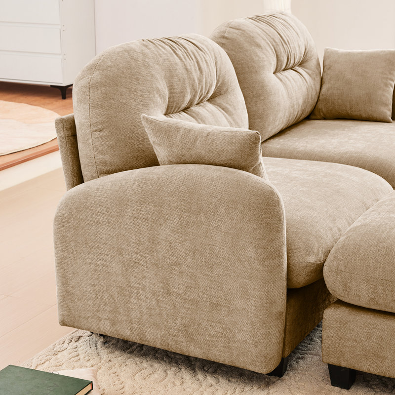 Canapé modulaire à 2 places en chenille de chameau, combinaison flexible, siège ergonomique, pour canapé-lit en forme de L, 2, doux, idéal pour les coins lecture