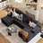 Boneless 140" Modular Cloud Sectional Sofa With 2 Ottoman,Modern Minimalist Upholstered Couches, Comfort U Shaped Sofa For Living Room,Deep Seat Corner Couch,No Assembly Required,6 Seater-1174791371