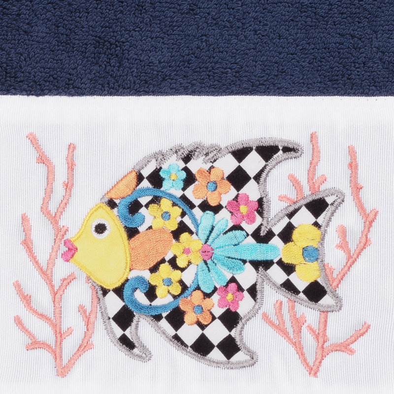 FELIZ Midweight Hand Towel, Midnight Blue