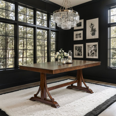 Rectangular Solid Wood Dining Table by Red Barrel Studio