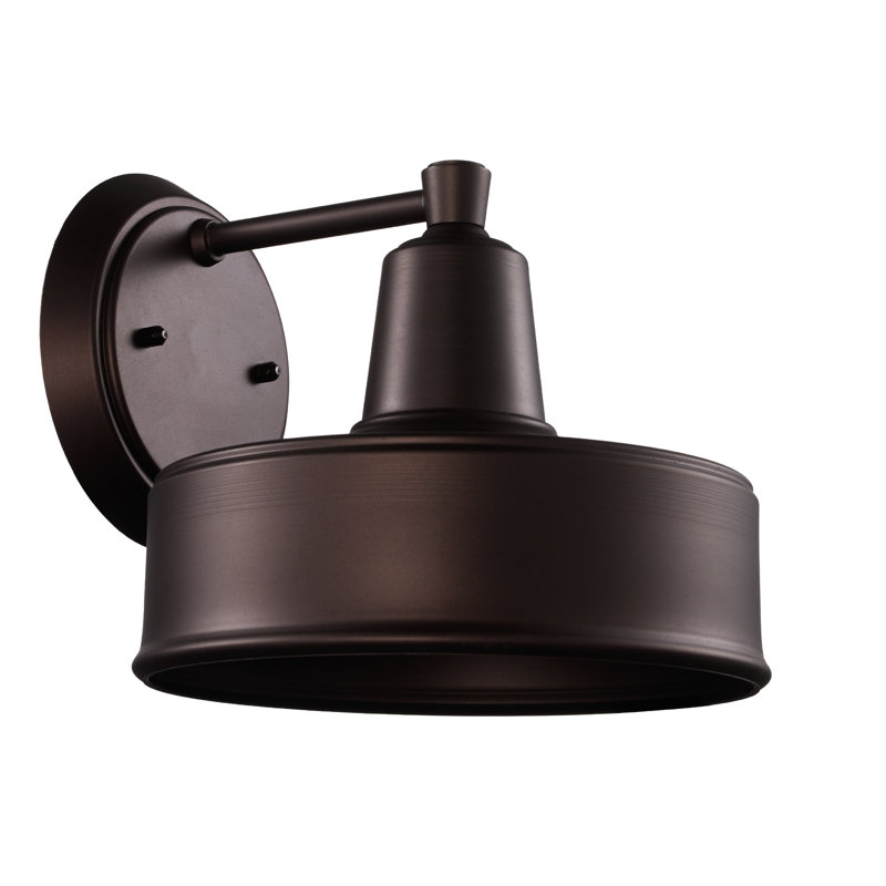 Lanterne murale d'extérieur H 7,7 ", H 7,7 po x l 8,5 po x P 9,1 po, Bronze