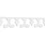 Garniture de sol en PVC de qualité architecturale H 8 po x P 5/8 po x L 48 po Porcelina-37808044