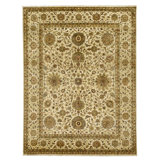 High-Quality Hand-Knotted Cream Area Rug