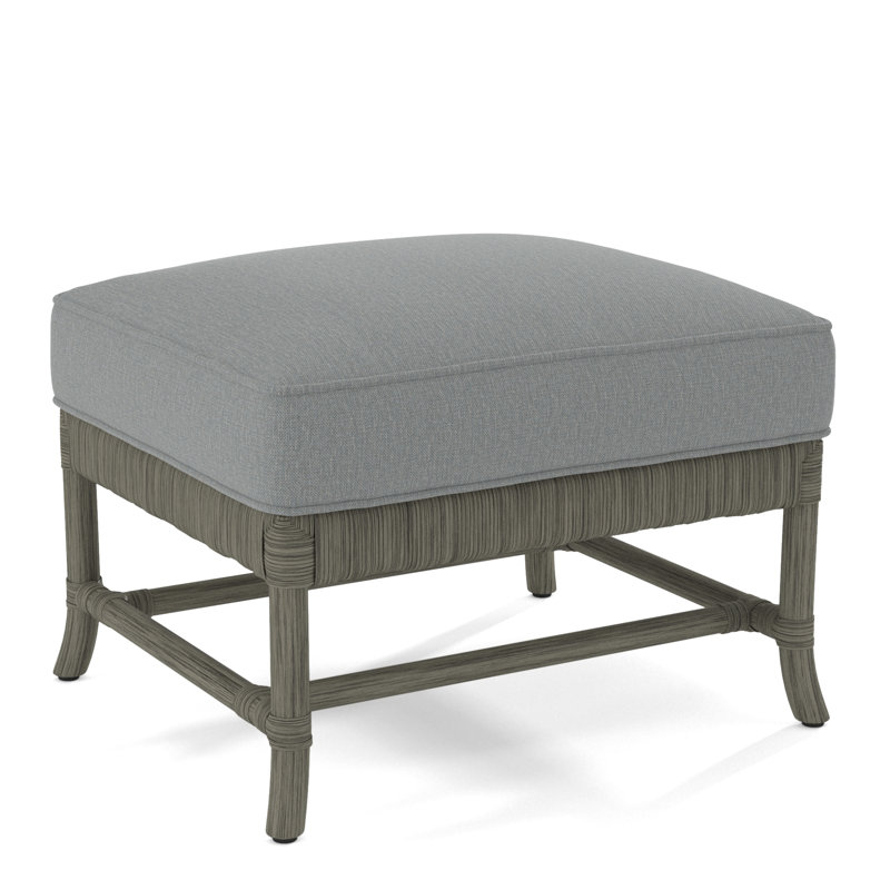 Lafayette Ottoman, Yellow Geometric Jacquard; 0414-33, Greystone