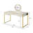Deundrae 3 - Drawer Vanity Desk with Mirror-318207737